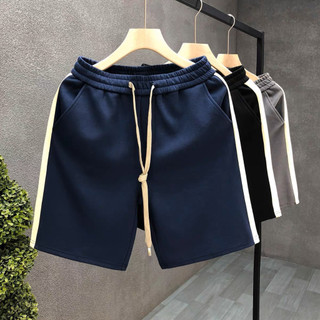Quần short nam basic phối màu chất thun poly dày dặn cao cấp