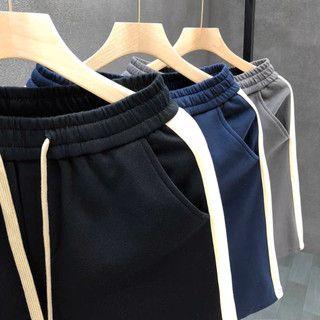 Quần short nam basic phối màu chất thun poly dày dặn cao cấp