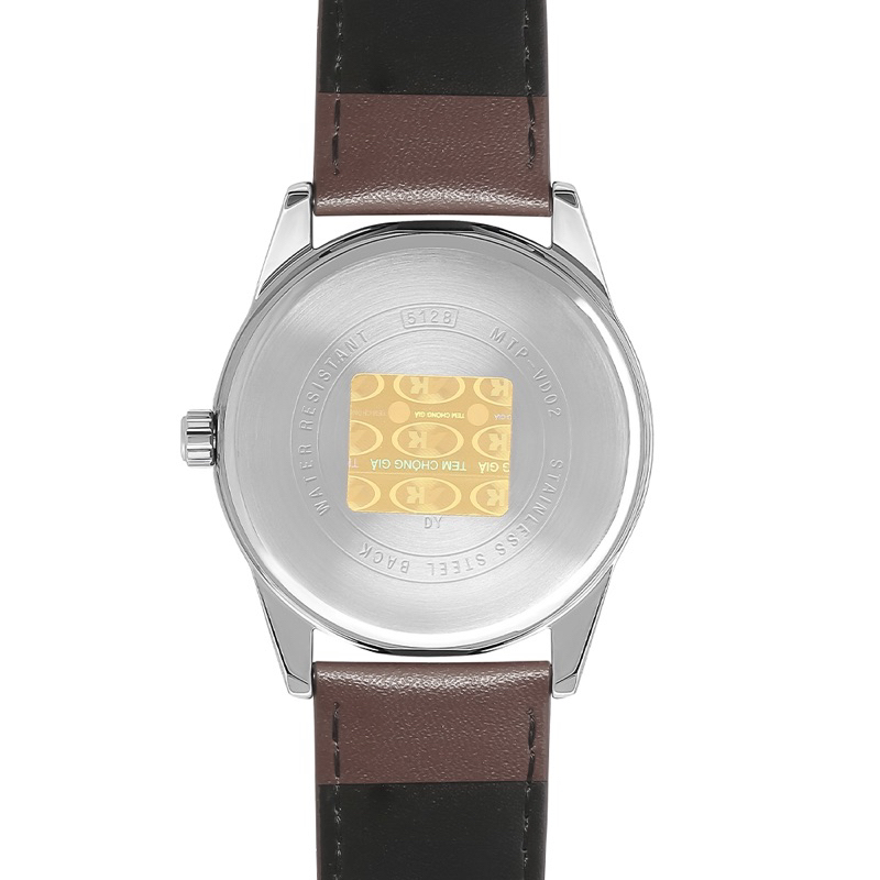 MTP-VD02L-7EUDF | Đồng Hồ Casio | Nam | Dây Da Màu Nâu | 3 Kim | Chống Nước