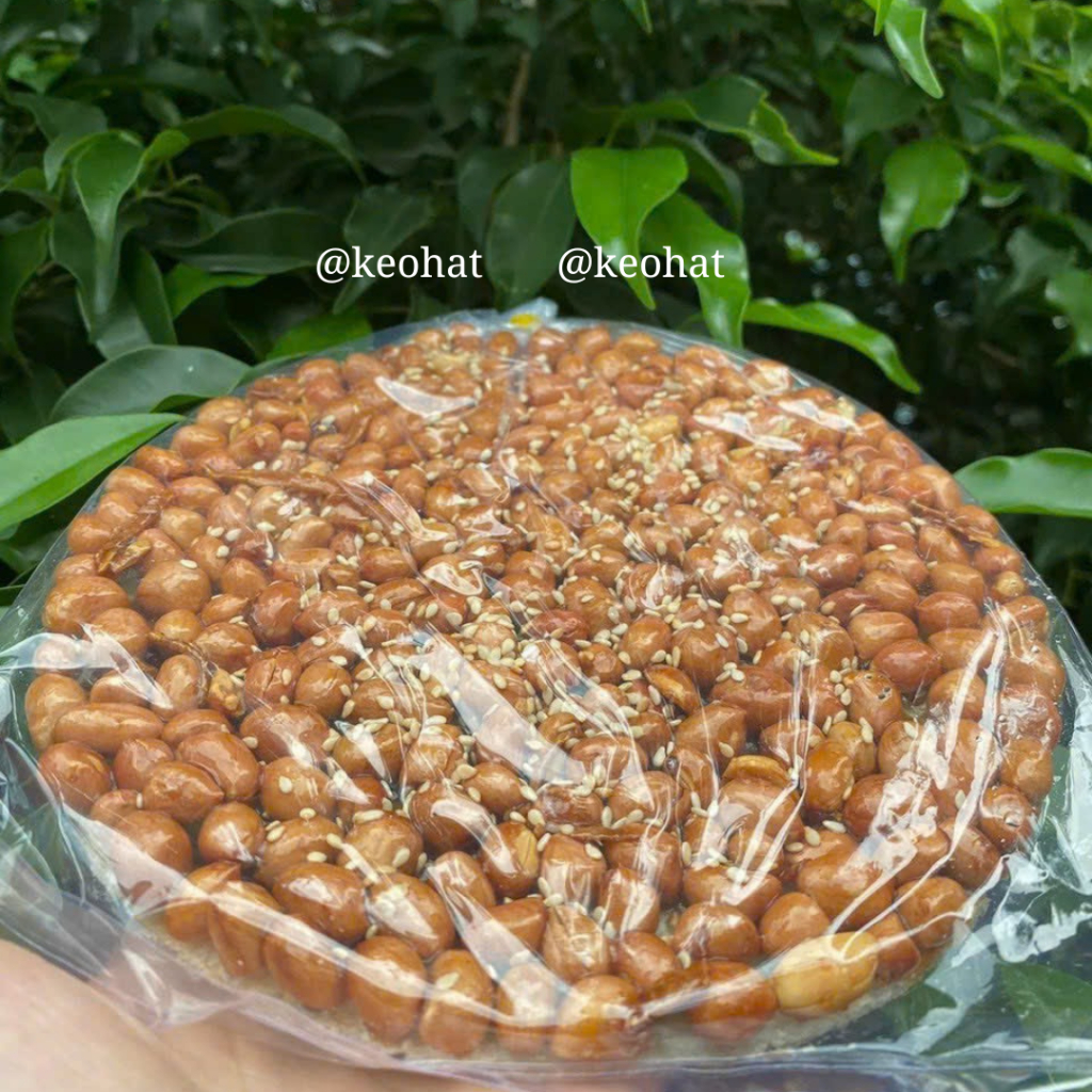 KẸO ĐẬU PHỘNG - Kẹo đậu phộng mạch nha bánh tráng giòn ít ngọt 180gram