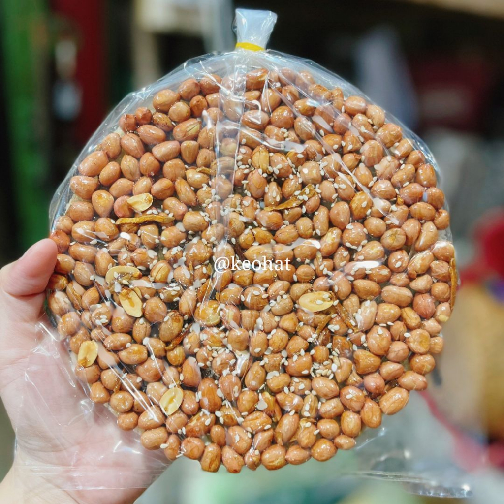 KẸO ĐẬU PHỘNG - Kẹo đậu phộng mạch nha bánh tráng giòn ít ngọt 180gram
