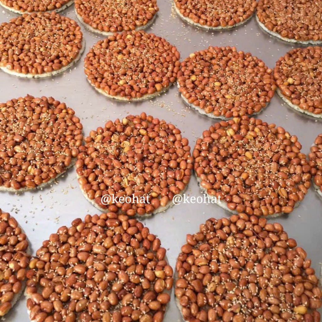 KẸO ĐẬU PHỘNG - Kẹo đậu phộng mạch nha bánh tráng giòn ít ngọt 180gram
