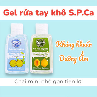 Gel rửa tay khô s.p.ca 65ml kháng khuẩn dưỡng ẩm nhỏ gọn siêu tiện lợi