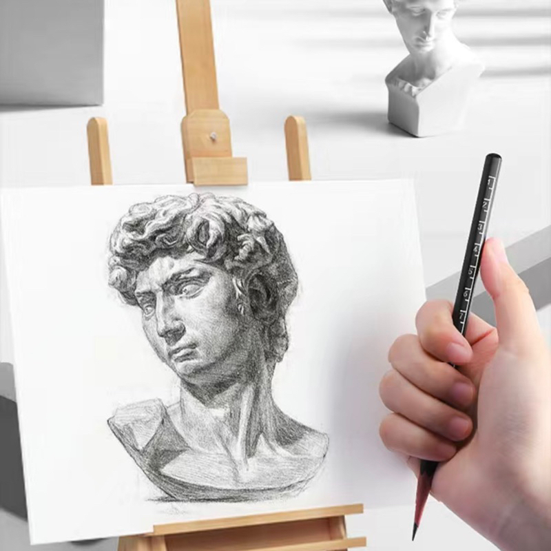 Bút chì maries 2H-14B,chì than cứng , vừa , mềm