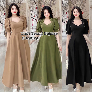 Đầm Bigsize Thời Trang Thiết Kế Dự Tiệc Nữ Cao Cấp Xinh Đẹp Sang Trọng Dễ Thương Giá Rẻ 50-95kg