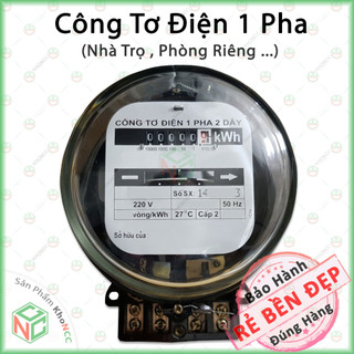 (Loại Chuẩn) Công Tơ Điện 1 Pha 2 Dây CV140 5(20)A - Đồng Hồ Điện Cho Gia Đình - Phòng Trọ - NLM-CTD1P2D