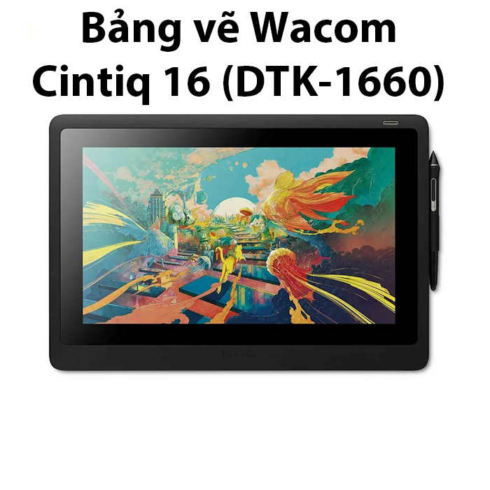 Bảng vẽ wacom cintiq 16 dtk-1660 (sử dụng sơ)