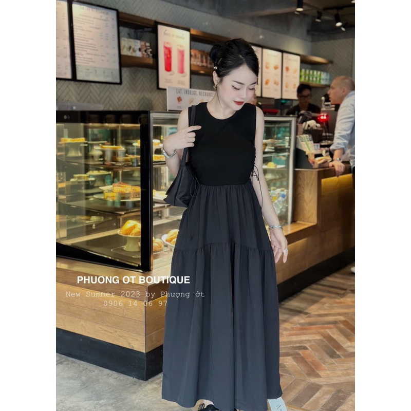 Đầm sát nách form dài chuẩn ảnh