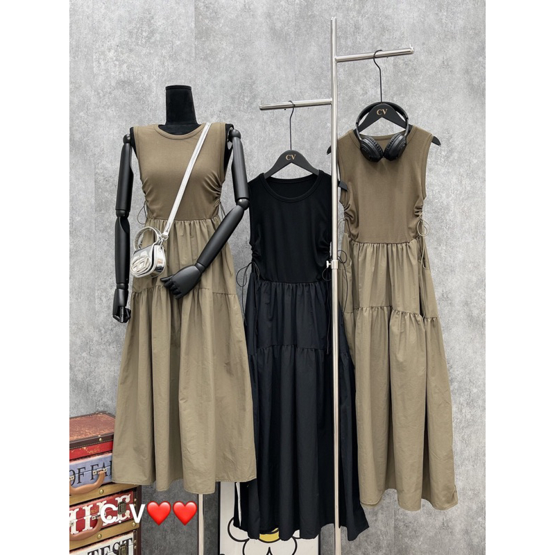 Đầm sát nách form dài chuẩn ảnh