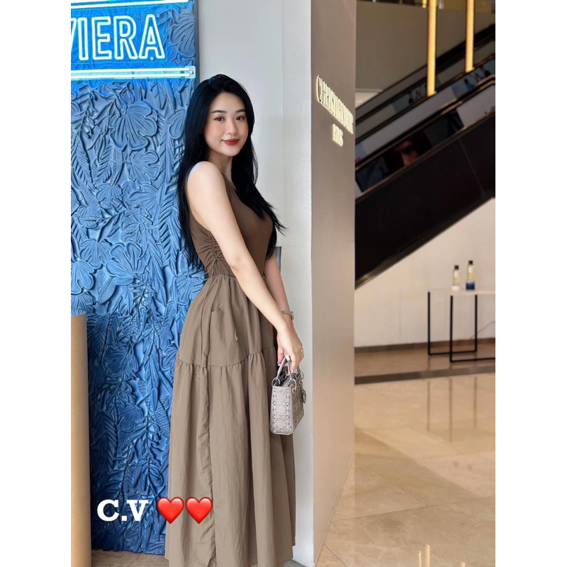 Đầm sát nách form dài chuẩn ảnh