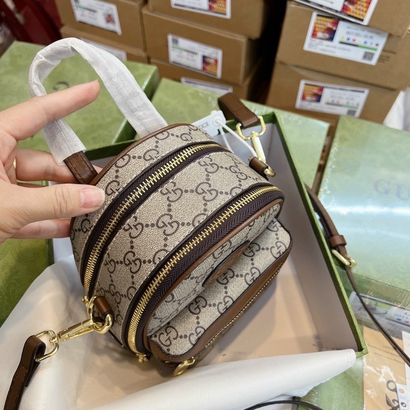 Balo guu.cciii da mềm size 15x19cm kèm hộp chuẩn loại đẹp