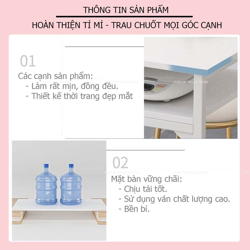 Bàn Làm Nail-Bàn Học-Bàn Makeup 1m, 1m2 Lắp Ráp Giả Loang Vân Đá- Thiết Kế Sang Trọng