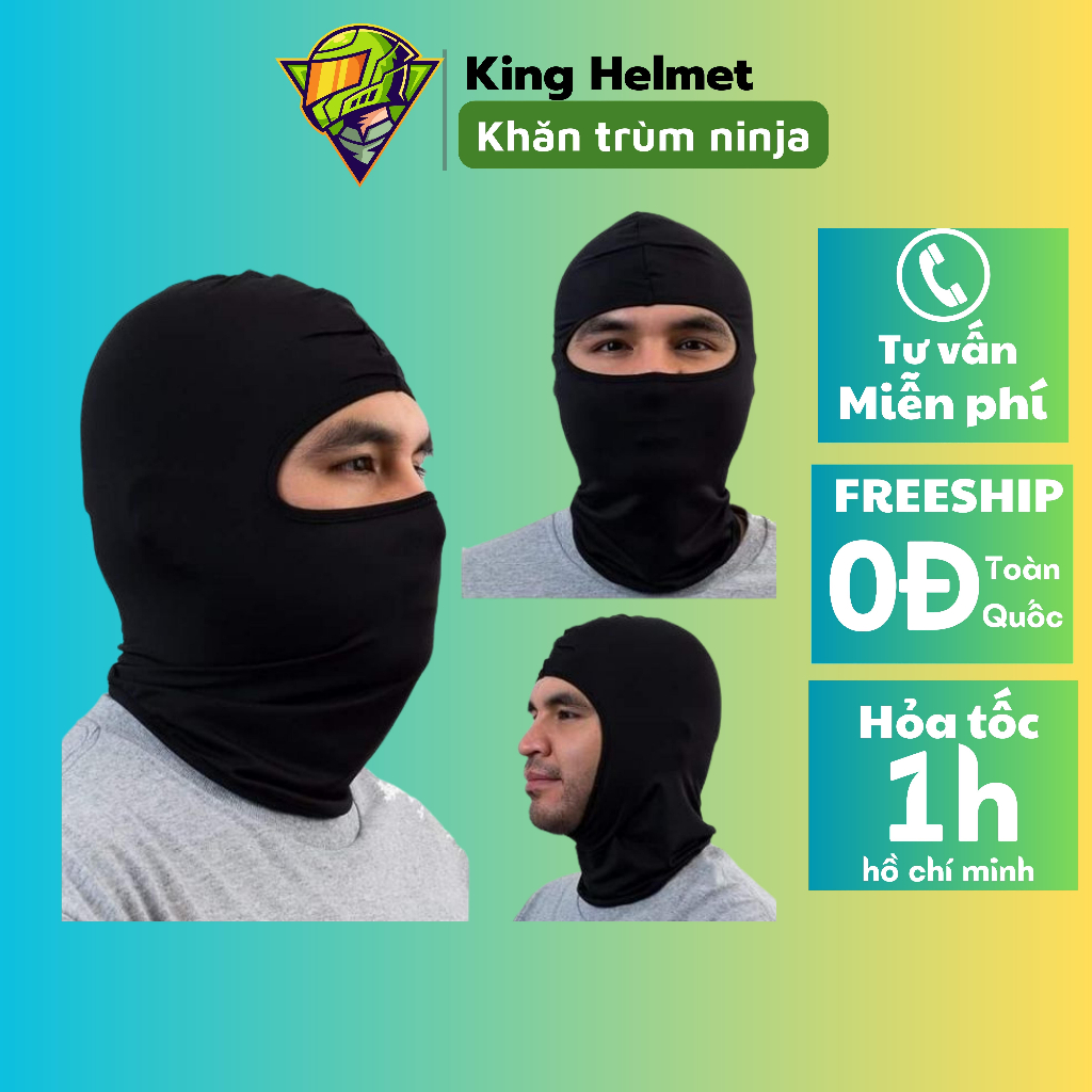 KHĂN TRÙM ĐẦU NINJA ĐỘI NÓN FULLFACE