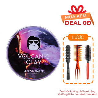 Sáp vuốt tóc volcanic clay sáp vuốt tóc volcanic clay 80g - sáp khỉ giữ nếp chính hãng 2023