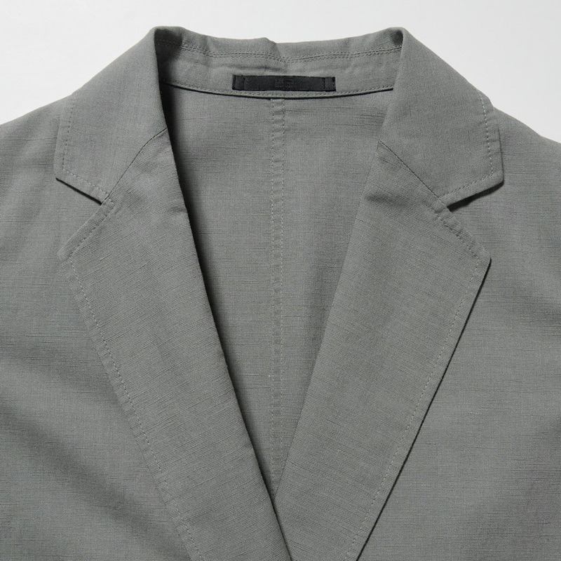 Áo vest Áo blazer Linen Uni qlo