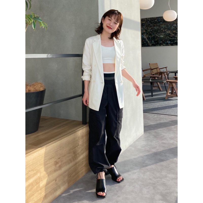 Áo vest Áo blazer Linen Uni qlo