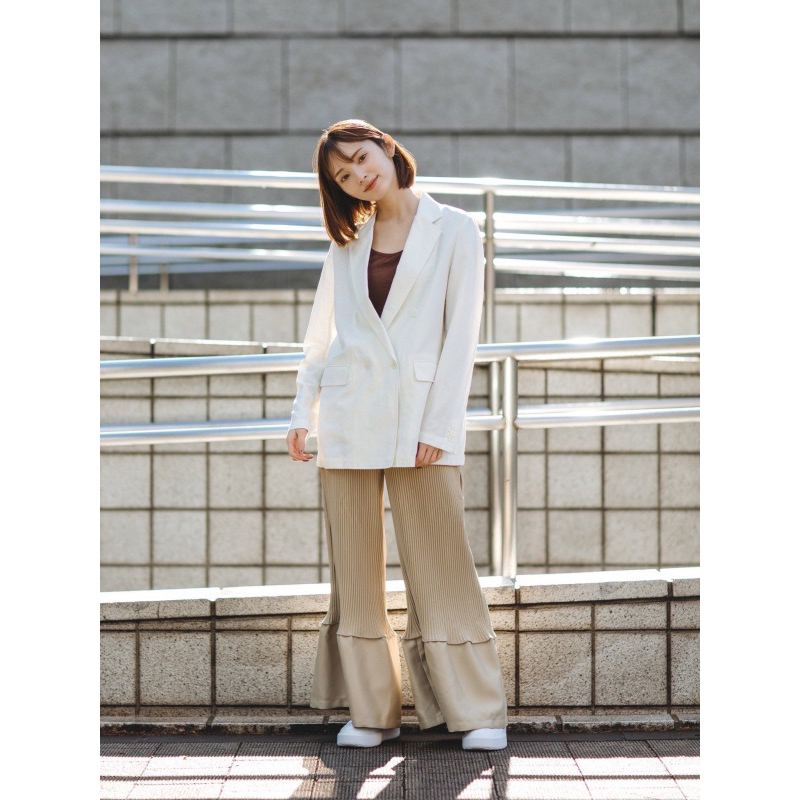 Áo vest Áo blazer Linen Uni qlo