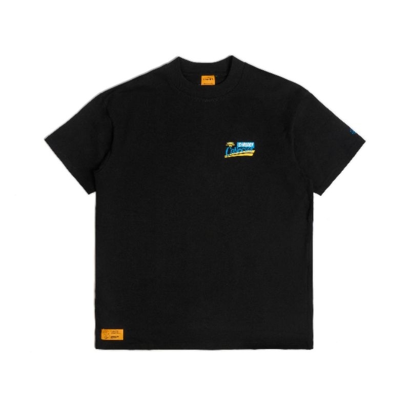 Áo thun cotton nam nữ Unisex form rộng tay lỡ, local brand chính hãng -THE LOGOS TEE IN BLACK