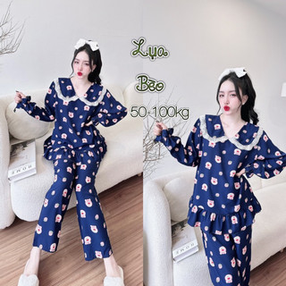 Đồ bộ Bèo Lá Sen tiểu thư 50-100kg siêu dễ thương