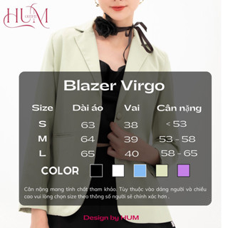 Áo Blazer nữ, vest nữ thân dài, tay dài, form áo kiểu Hàn, vải mềm mại, nút bọc vải tỉ mỉ kì công, đủ size - Virgo B06 | BigBuy360 - bigbuy360.vn