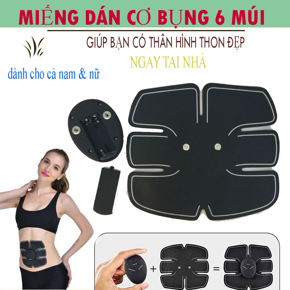 MUA NGAY, Miếng Dán Tập Cơ Bụng 6 Múi,Miếng Dán Massage Bụng,Miếng Dán Rung Bụng.Giúp Bạn Sở Hữu Bụng 6 Múi săn chắc.