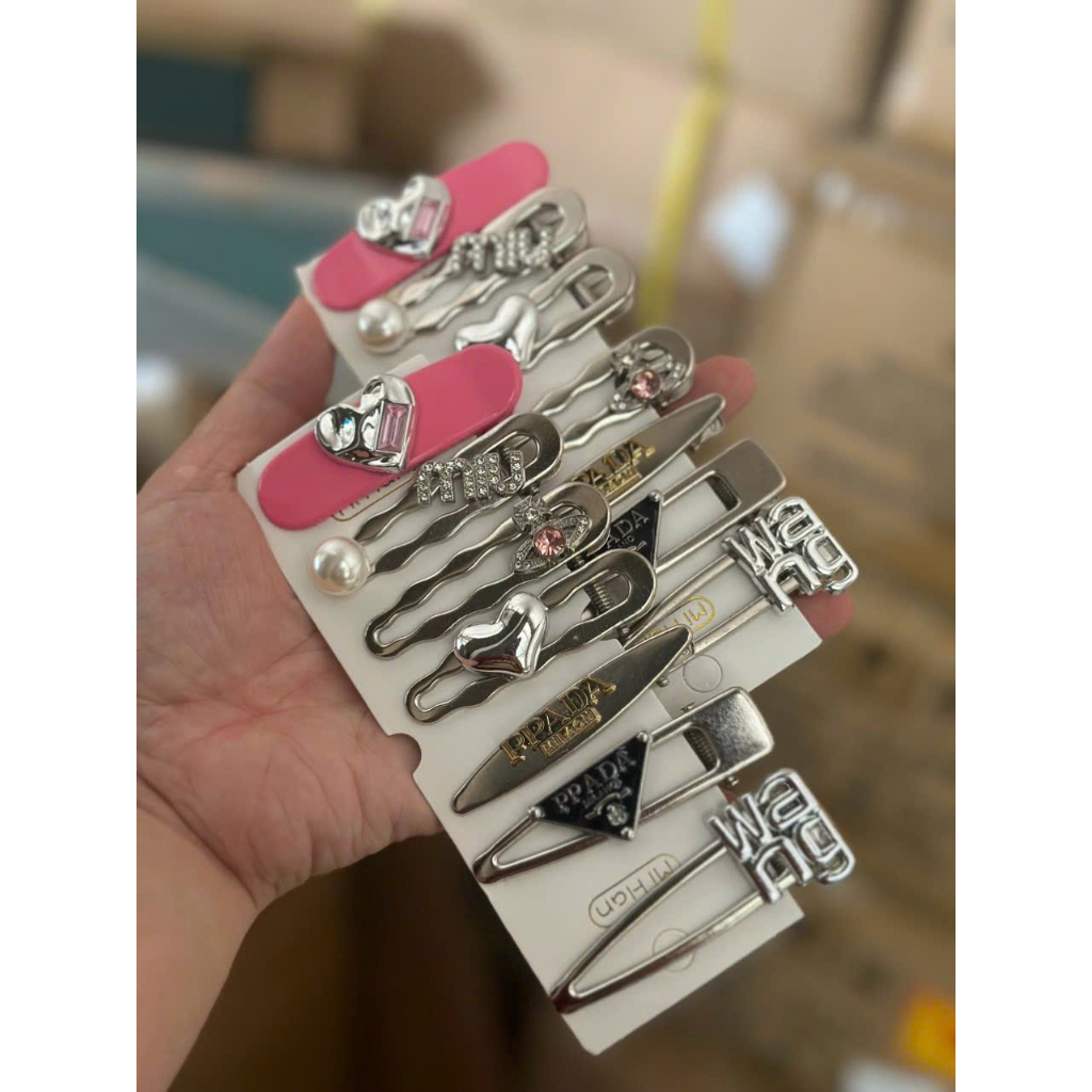 Set 7 Kẹp Wa.ng đính đá siêu sang