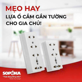 ⚡️ổ cắm ko dây: 2 lỗ, 3 lỗ, 4 lỗ cắm đa năng sopoka