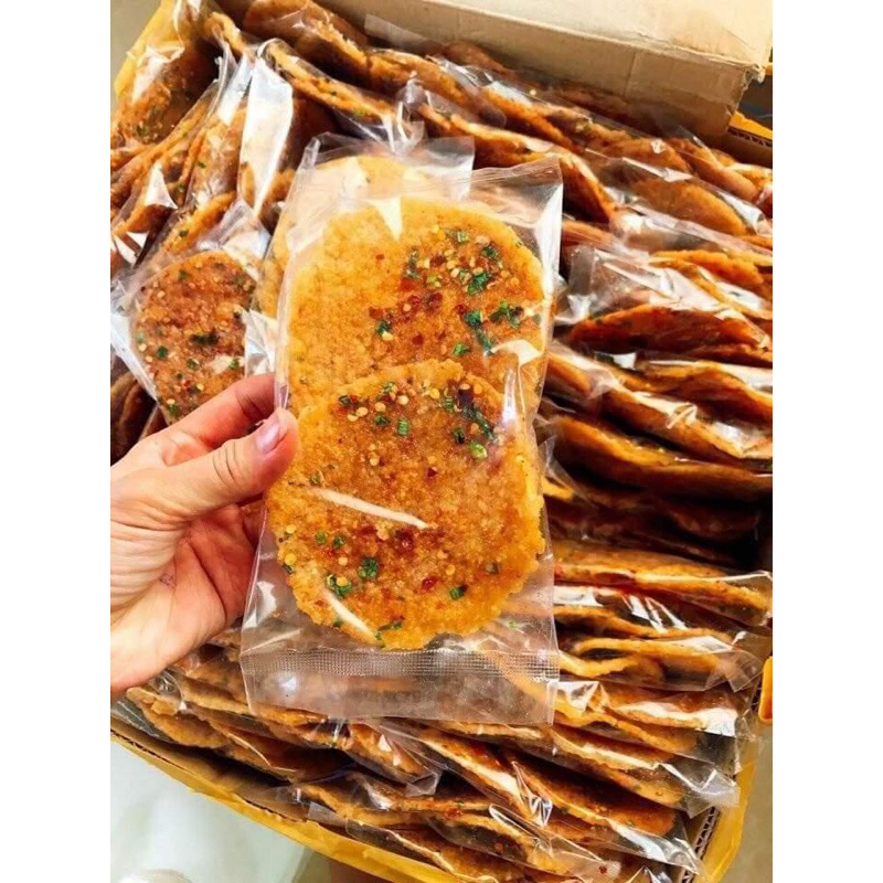 Cơm cháy mắm hành loại bể 1kg giòn ngon - ăn vặt