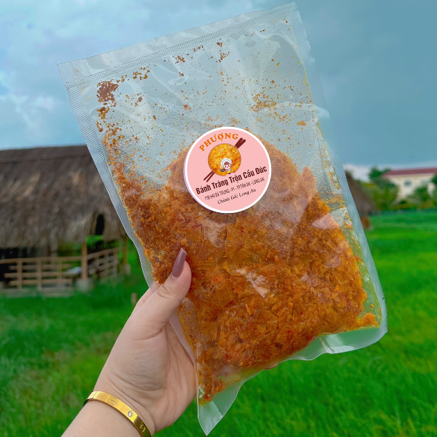 Lẻ 1 gói 500g - Đặc Sản Long An Bánh Tráng Trộn PHƯỢNG Cầu Đúc Chính Gốc LONG AN