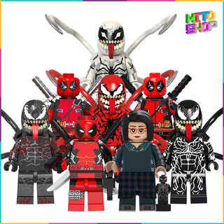 Đồ chơi lắp ráp minifigures deadpool venom nhân vật siêu anh hùng tv6203
