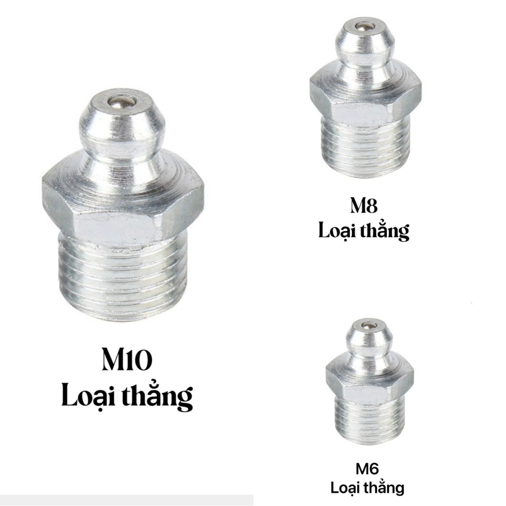 Hộp Đầu Bơm, Vòi Bơm Mỡ 60c Và 80c, Hộp Vú Bơm Mỡ, Vú Mỡ Loại M6, M8, M10, Đầu Bơm Kim, Đầu Bơm Nhọn, Đầu Bơm Tròn