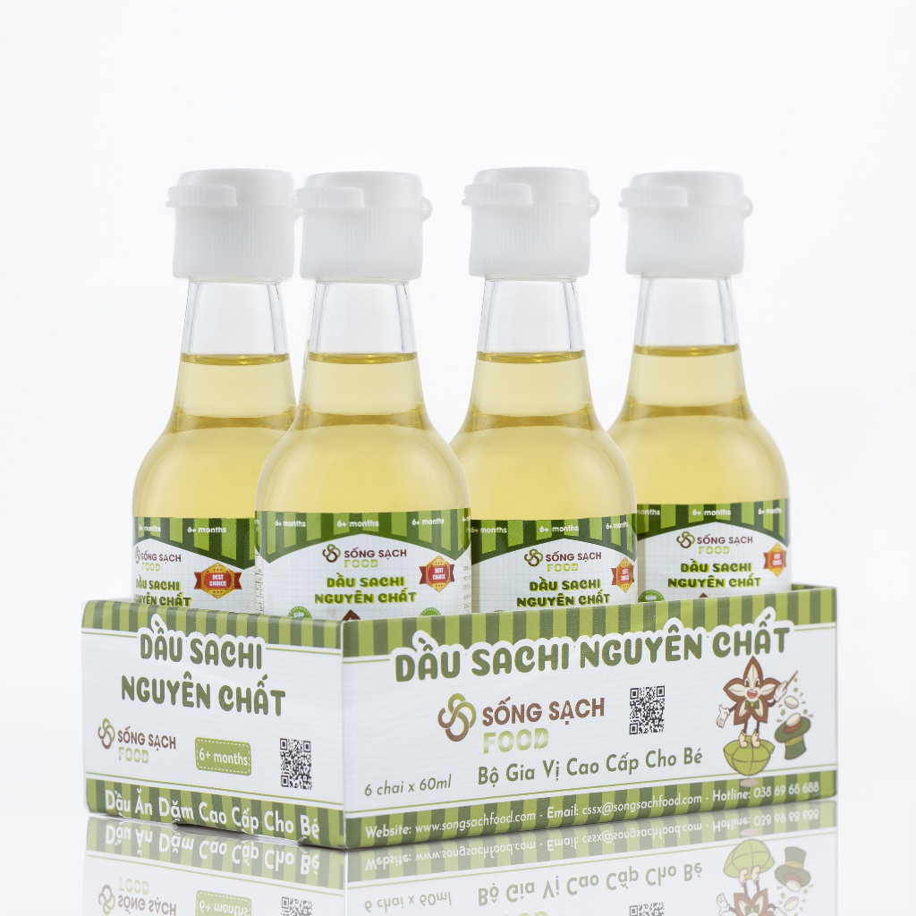 Dầu Sachi Sống sạch foods cho bé ăn dặm lunakidsbaby