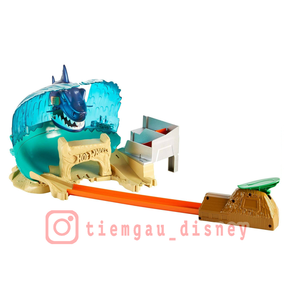 Đồ Chơi HOT WHEELS Đường đua biển, trận chiến với cá mập