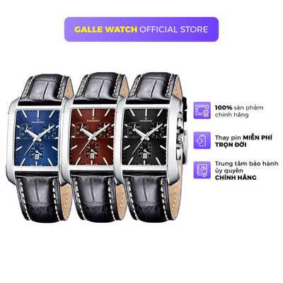 Đồng hồ nam Candino C4334 dây da cao cấp, mặt kính khoáng, chống nước 5 ATM chính hãng Thụy Sỹ
