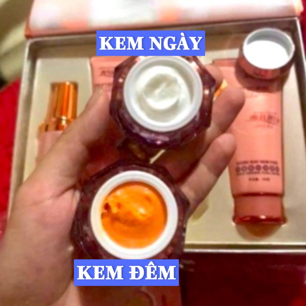 CHÍNH HÃNG -  Bộ Hoàng Cung Cam 5in1 chính hãng tặng 3 miêng mặt nạ và 1 bộ thử