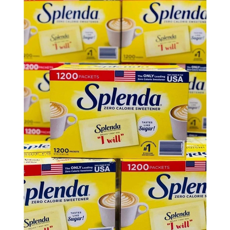 100 Gói Đường ăn kiêng Splenda không Calo (dành cho người tiểu đường, ăn kiêng, eatclean...)