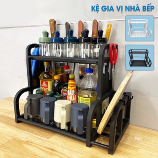 Kệ Đựng Gia Vị Nhà Bếp Chữ B Gọn Gàng Ngăn Bếp - Kệ Đựng Đồ Dùng Nhà Bếp Thông Minh