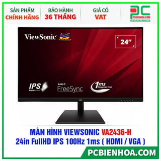 Hot-màn hình viewsonic va2436-h 24in fullhd ips 100hz 1ms - hàng chính hãng 36t