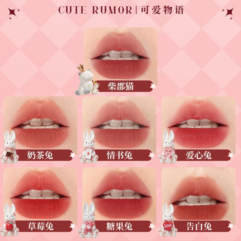 Set son bùn glaze tông màu trà đào 🍑 Cute Rumor mẫu mới nhất