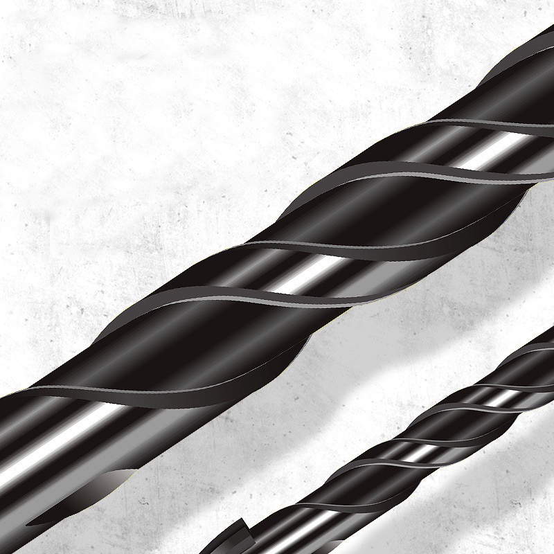 Bộ 5 mũi khoan đa năng chân lục giác 4 cạnh thép đen Nhật 12mm 10mm, 8mm 6mm