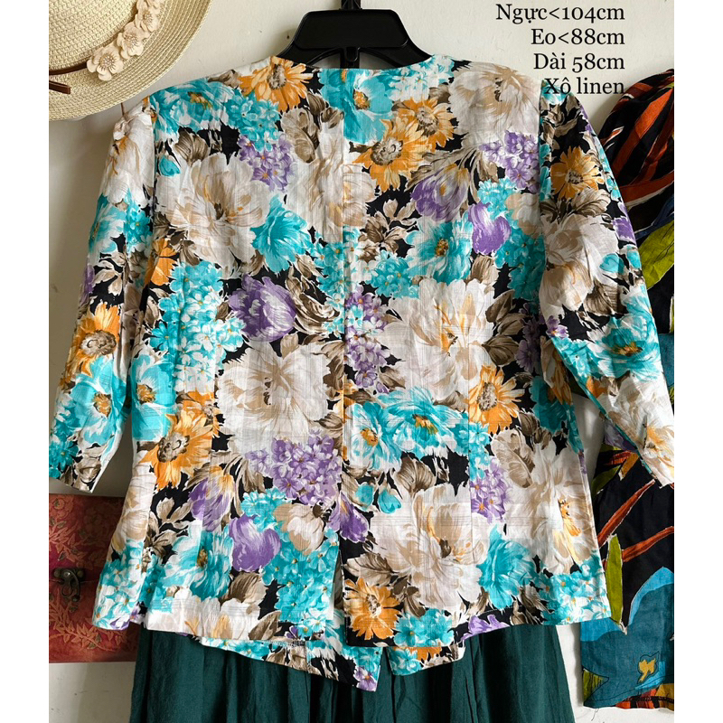 Áo Vintage Hoa