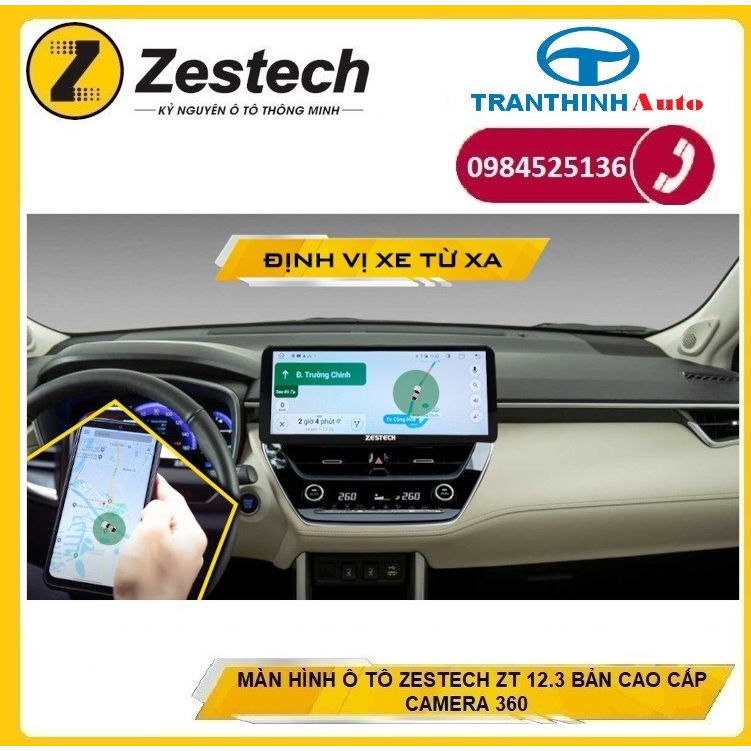 TẶNG MẶT DƯỠNG THEO XE Đầu Màn Hình Android 12.3 INCH ZESTECH ZT 12.3 BẢN CAO CẤP CAMERA 360 CHO Ô TÔ