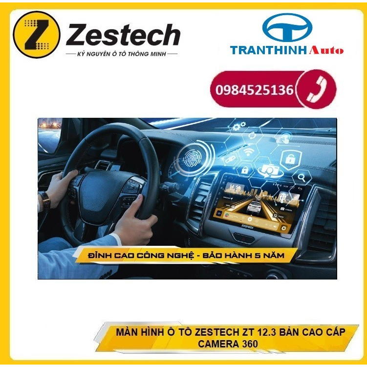 TẶNG MẶT DƯỠNG THEO XE Đầu Màn Hình Android 12.3 INCH ZESTECH ZT 12.3 BẢN CAO CẤP CAMERA 360 CHO Ô TÔ