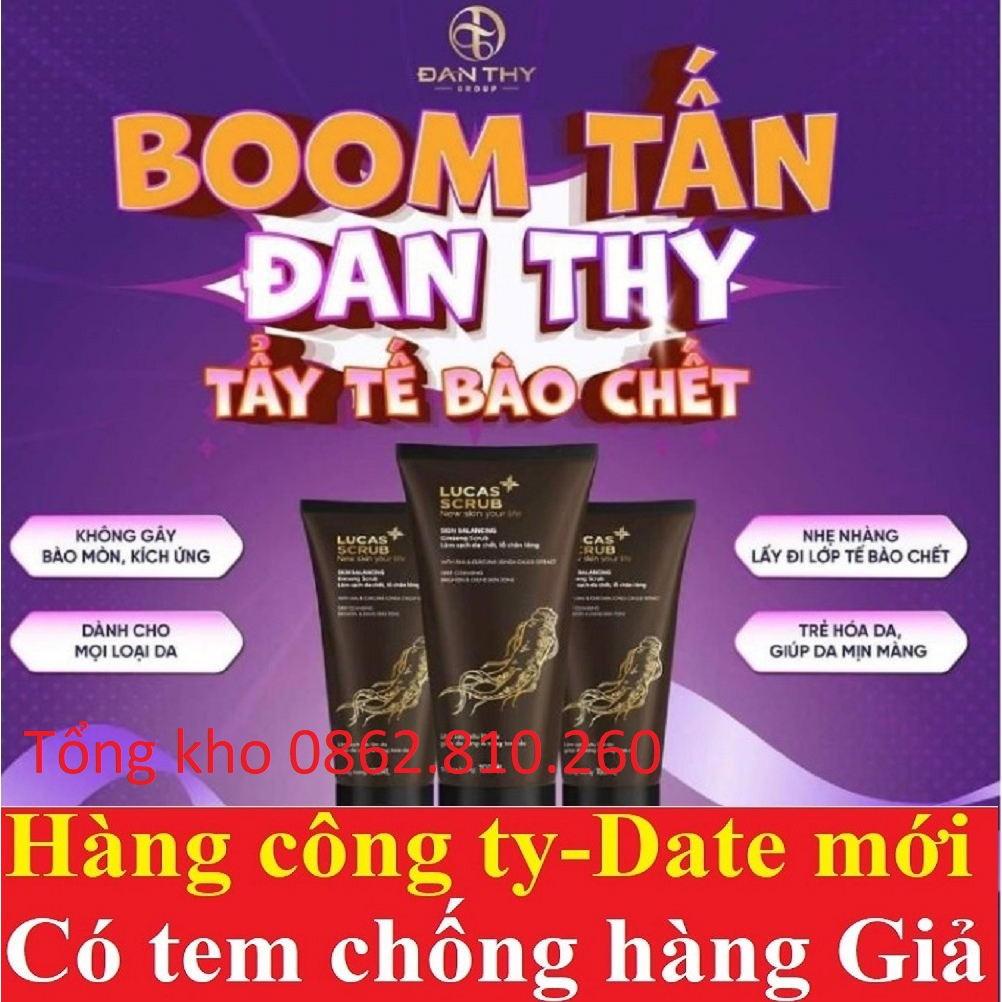 Tẩy tế bào chết da chết lucas scrub new skin your life đan thi thy [hàng mới về]