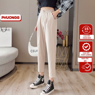 Quần đũi nữ _Quần baggy đũi nữ chất đũi xước mềm - mát  cao cấp gồm 5 màu đủ size 40-62kg