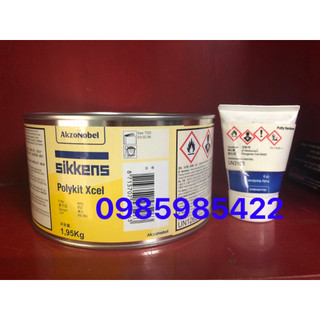 Matit trét đắp Sikkens Polykit Xcel 2kg đã bao gồm tuýp đóng rắn, tít đắp ( Sơn oto xe máy ) SONQUANGPHU8856
