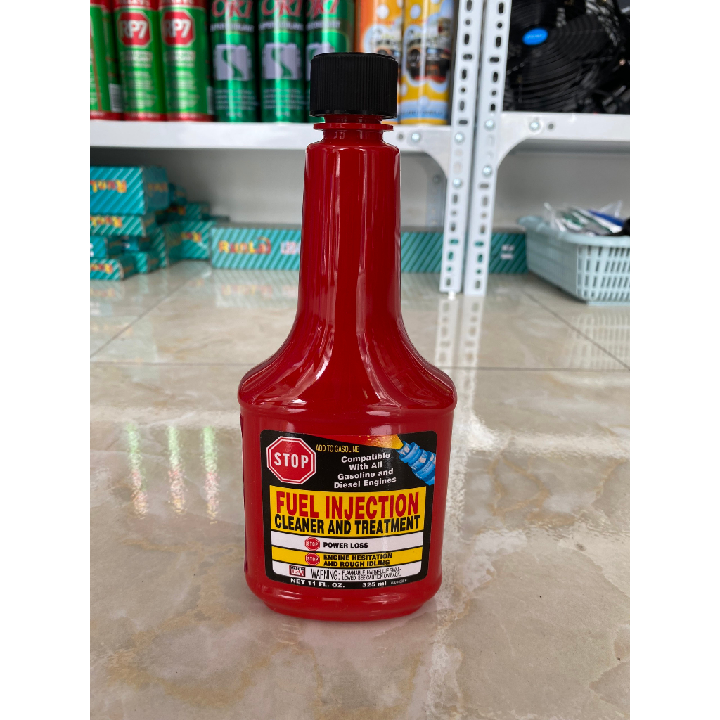 Dung dịch xúc béc xăng kim phun xe máy, ô tô Stop Fuel Injection 325ml (nhập khẩu)
