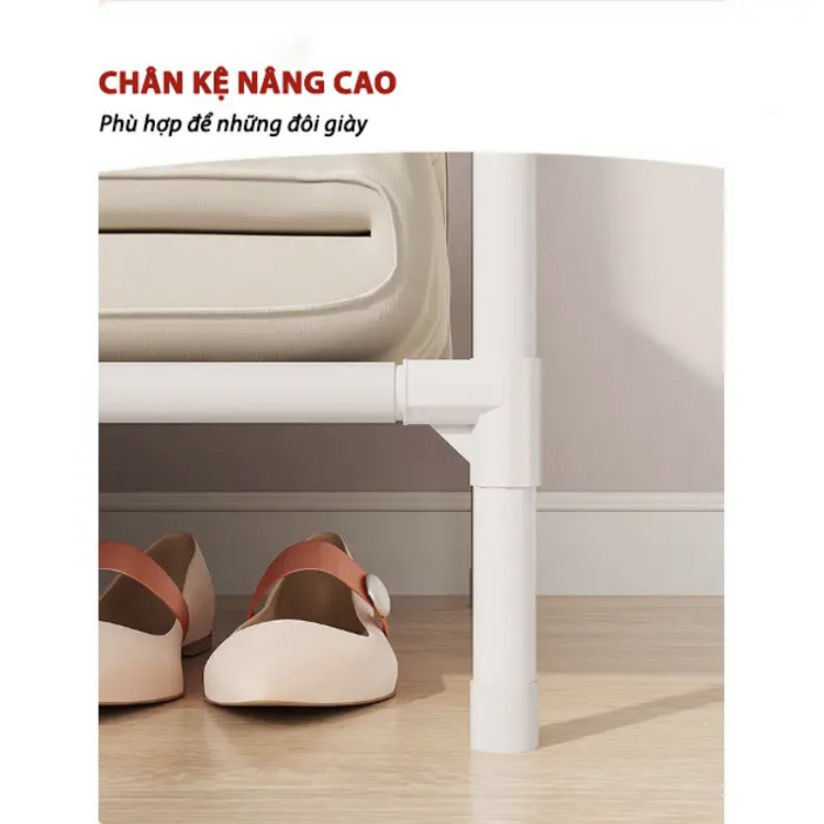 (Chọn Màu )Tủ Treo Quần Áo Bằng Kim Loại Kệ, Tủ Treo Quần Áo Láp Ráp Tiện Lợi Thông Minh Dễ Dàng. | BigBuy360 - bigbuy360.vn