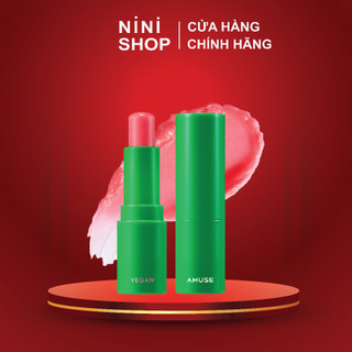 Son dưỡng môi thuần chay Amuse vegan green lip balm - ninishop