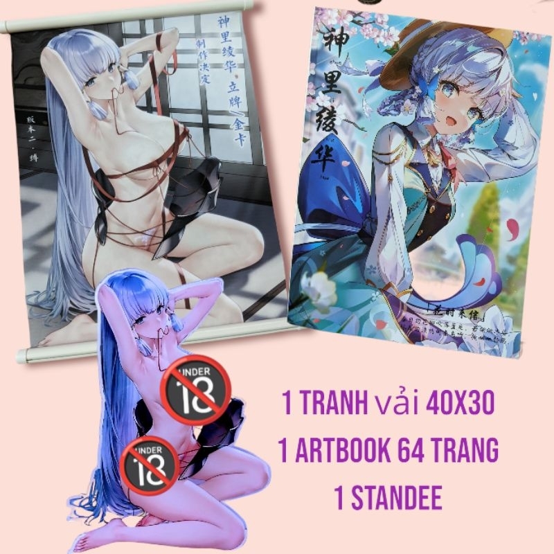 Combo sưu tập nhân vật Genshin Impact. Ganyu,Nahida, Yaemiko,Ayaka,Hutao...bao gồm 3 món có thể ghép theo ý thích.